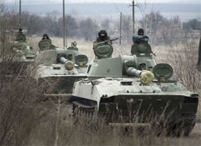 Російська армія навчається біля українського кордону
