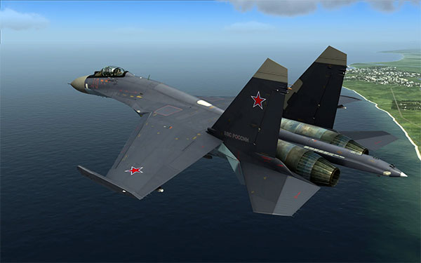 Російський винищувач Су-27 впав у Чорне море поблизу анексованого РФ Криму