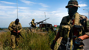 Бойовики угруповання «ЛНР» біля Луганська. Липень 2014 року