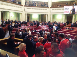 Переговори про розблокування Ради на межі зриву через відмову регіоналів приймати пропозиції опозиції? Переговори про розблокування Ради на межі зриву через відмову регіоналів приймати пропозиції опозиції?